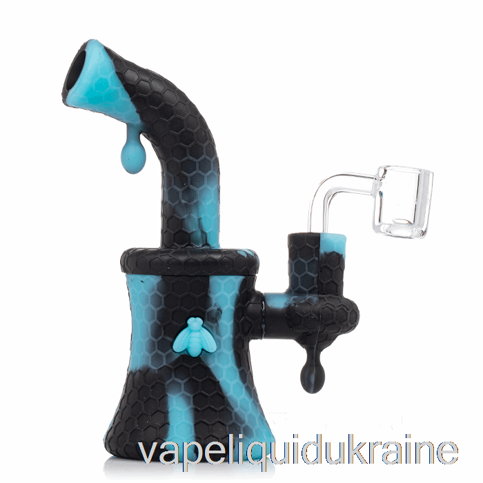 Vape Liquid Ukraine Stratus Bee Silicone Dab Rig Black / UV Blue (Black / UV Blue)
